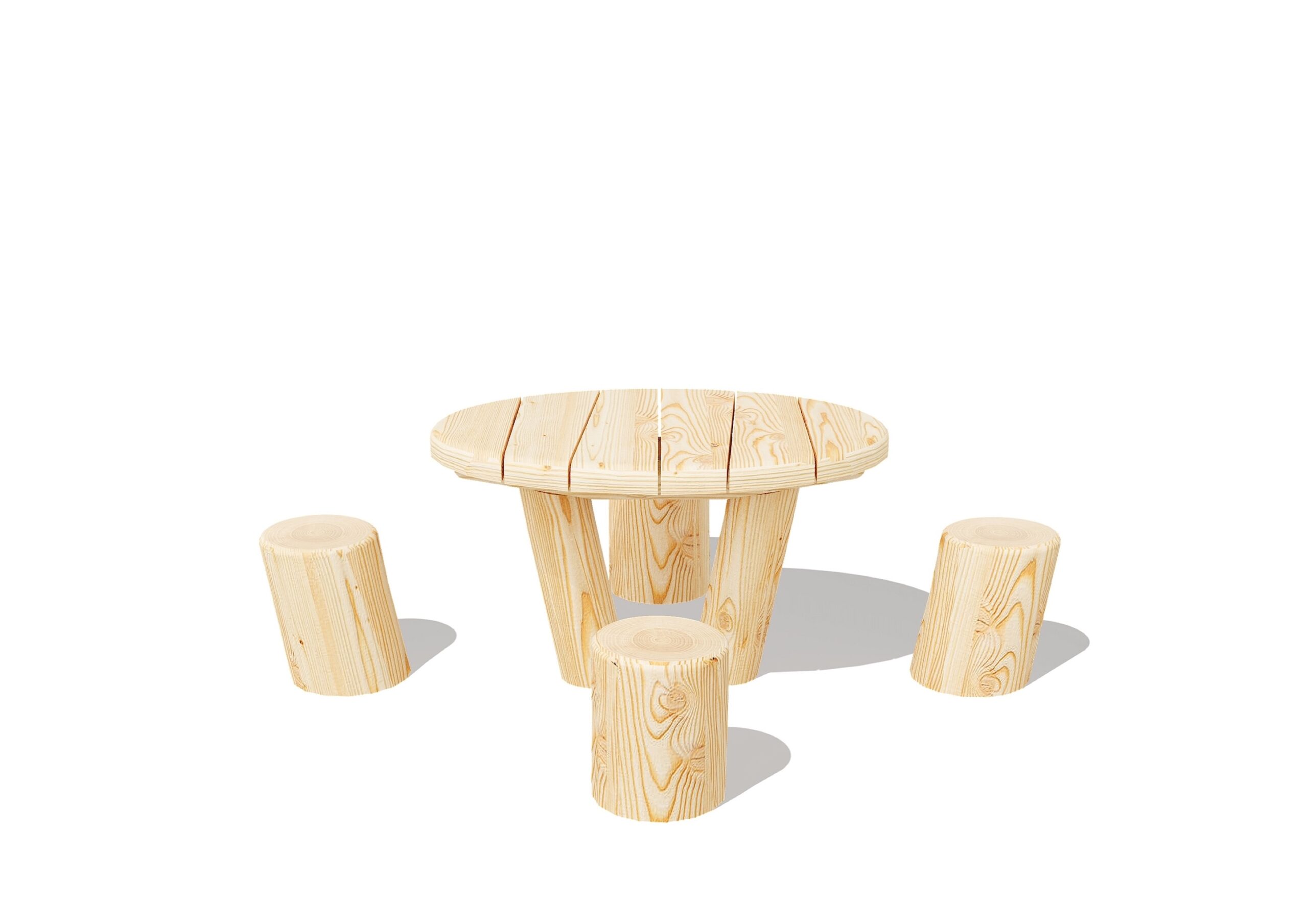 Столик с пеньками