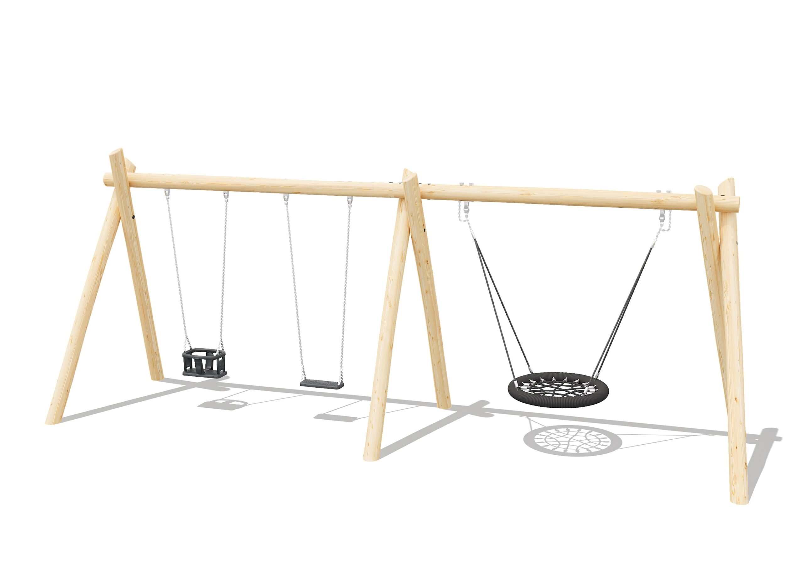 Качели с сиденьями и гнездом «тип 1»