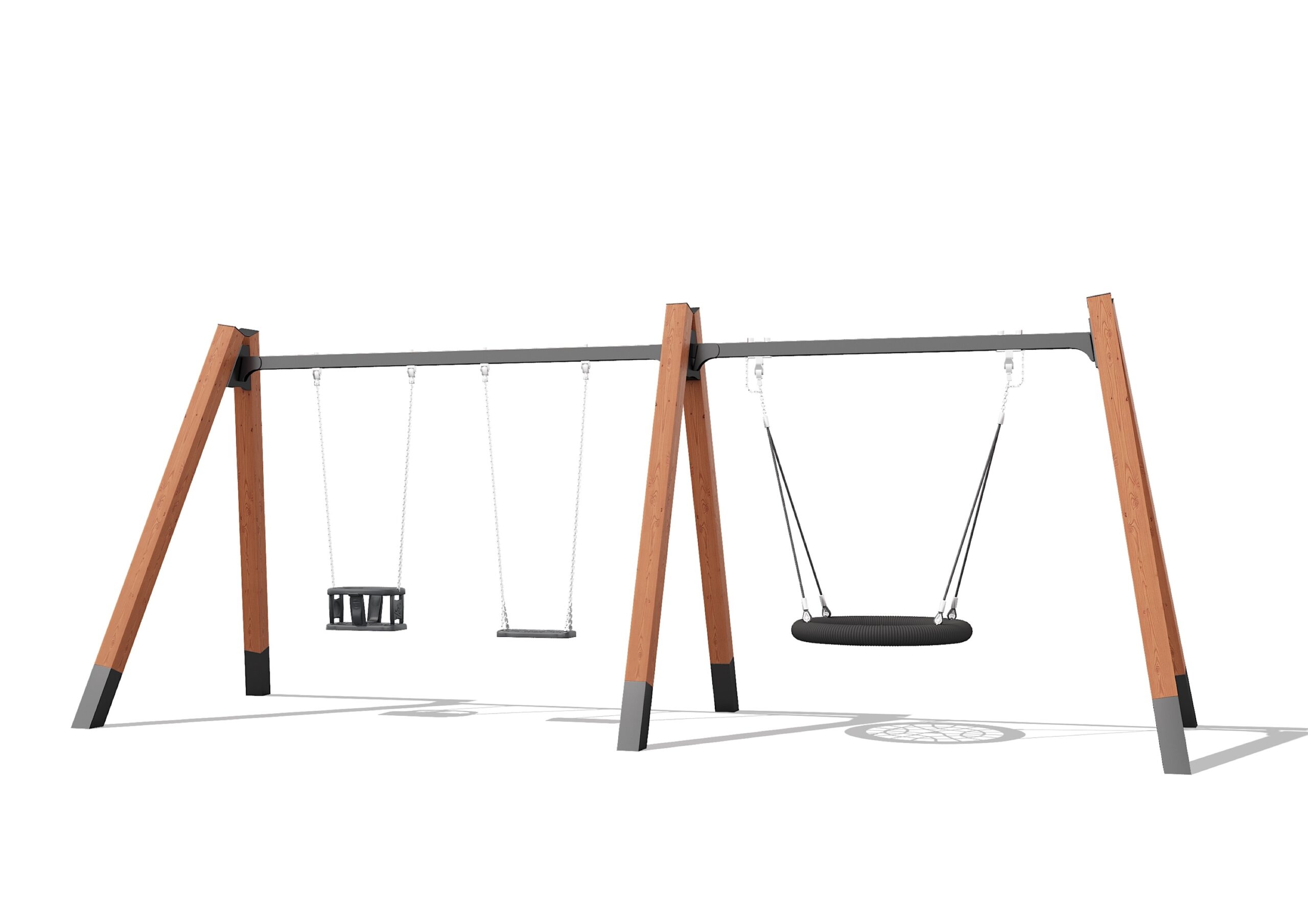 Качели с сиденьями и гнездом «тип 2»