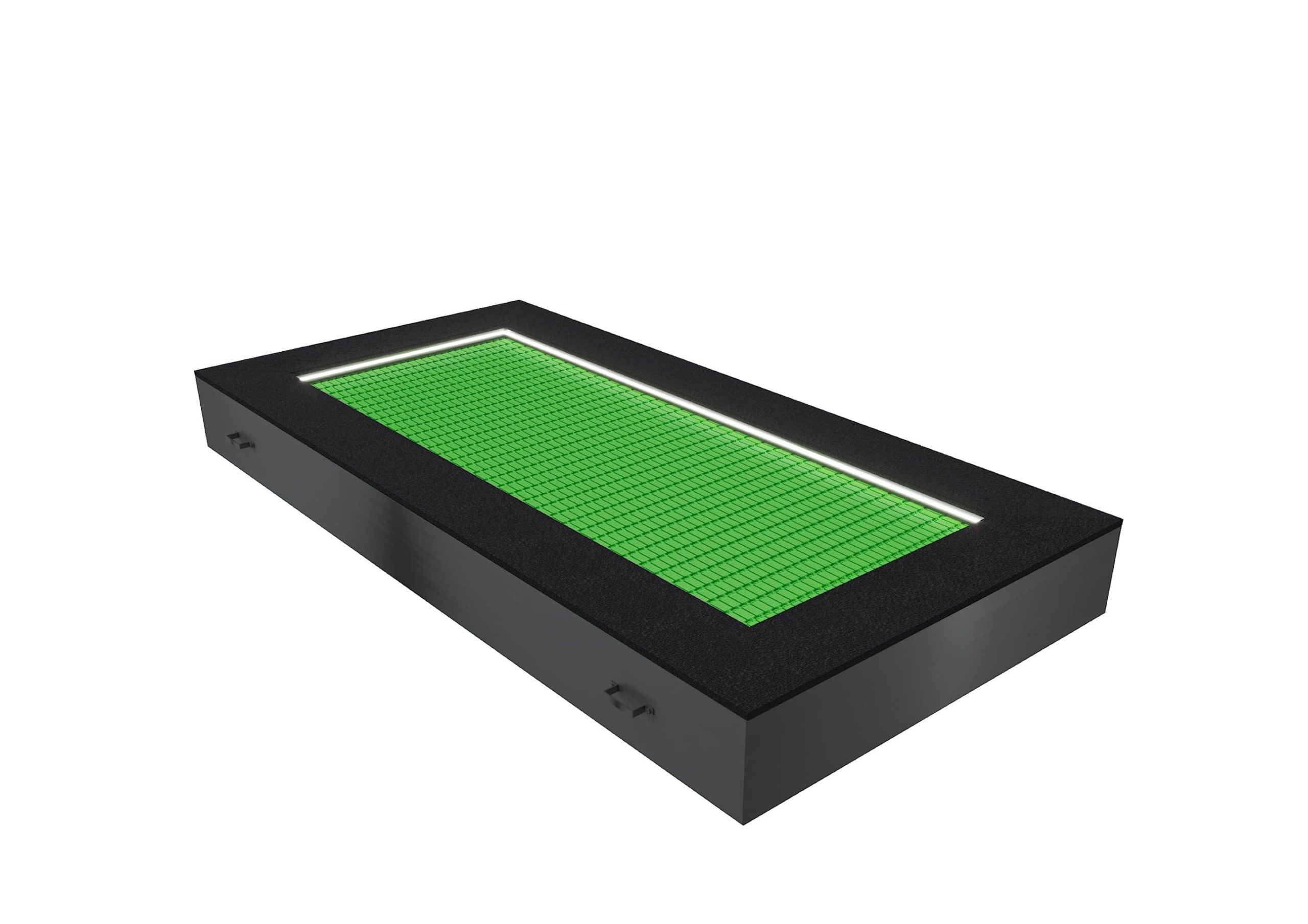 Батут прямоугольный с ламелями ТЭП  и подсветкой