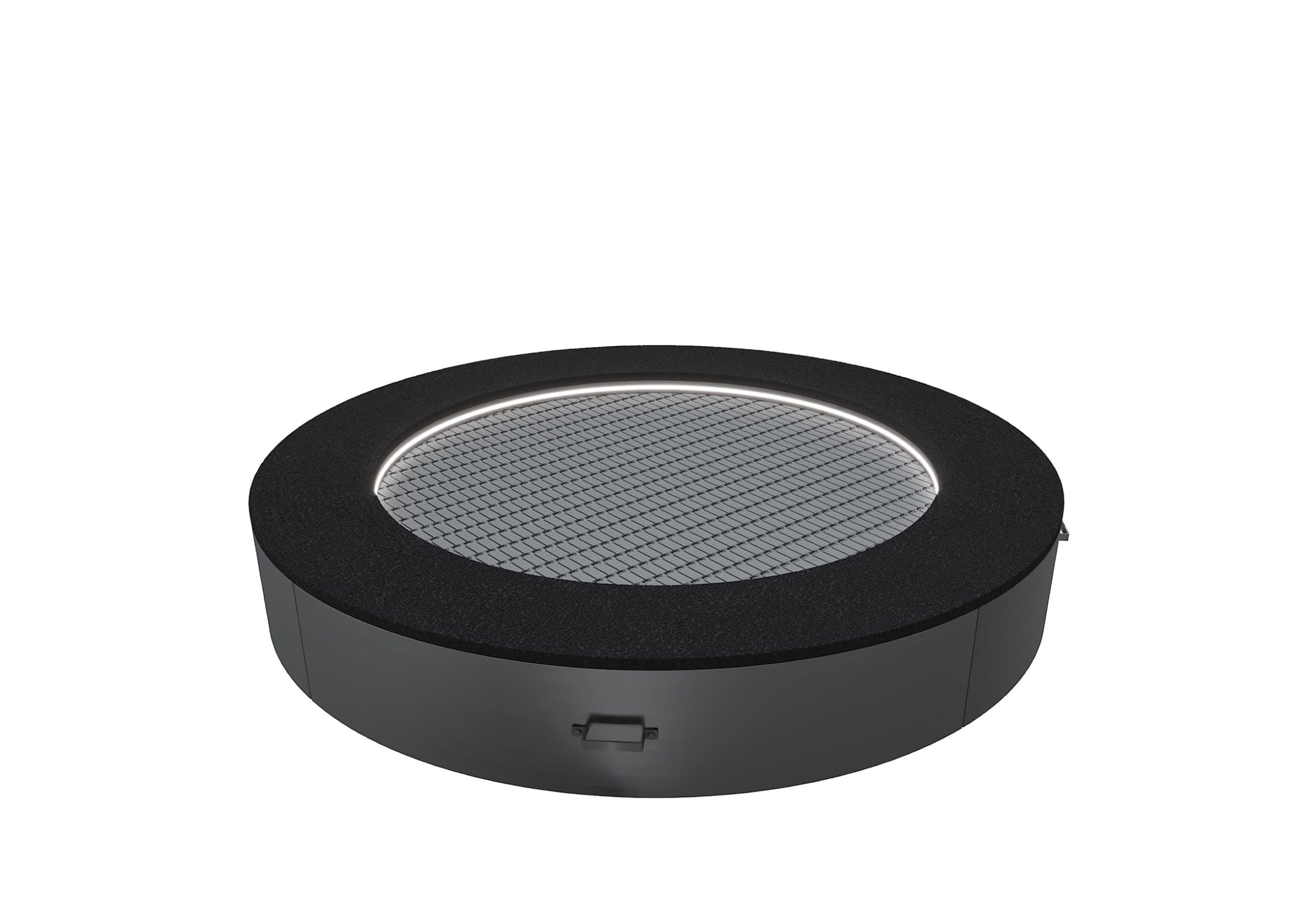 Батут круглый с ламелями  ТЭП и подсветкой