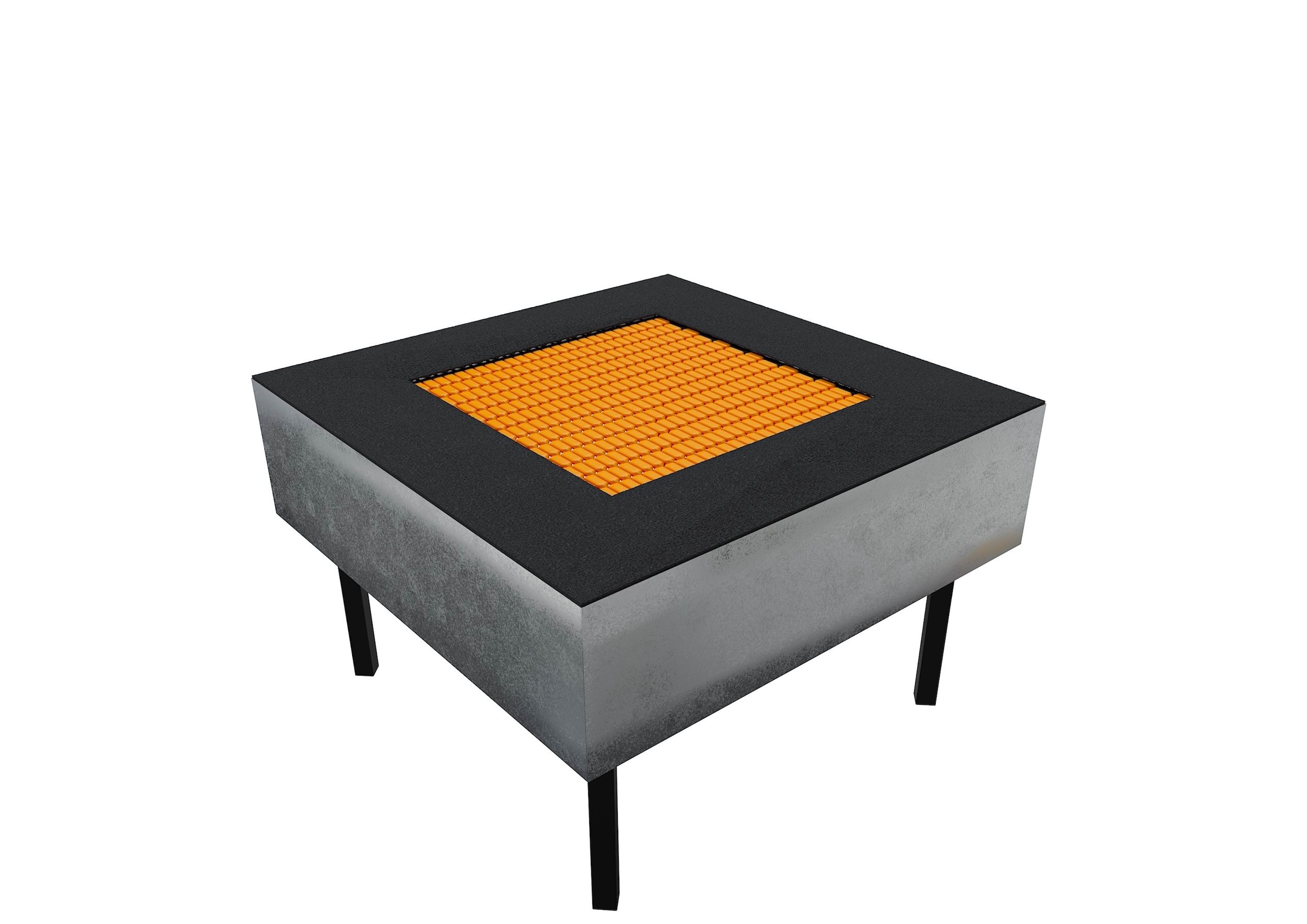 Батут «Lite» квадратный с ламелями ТЭП