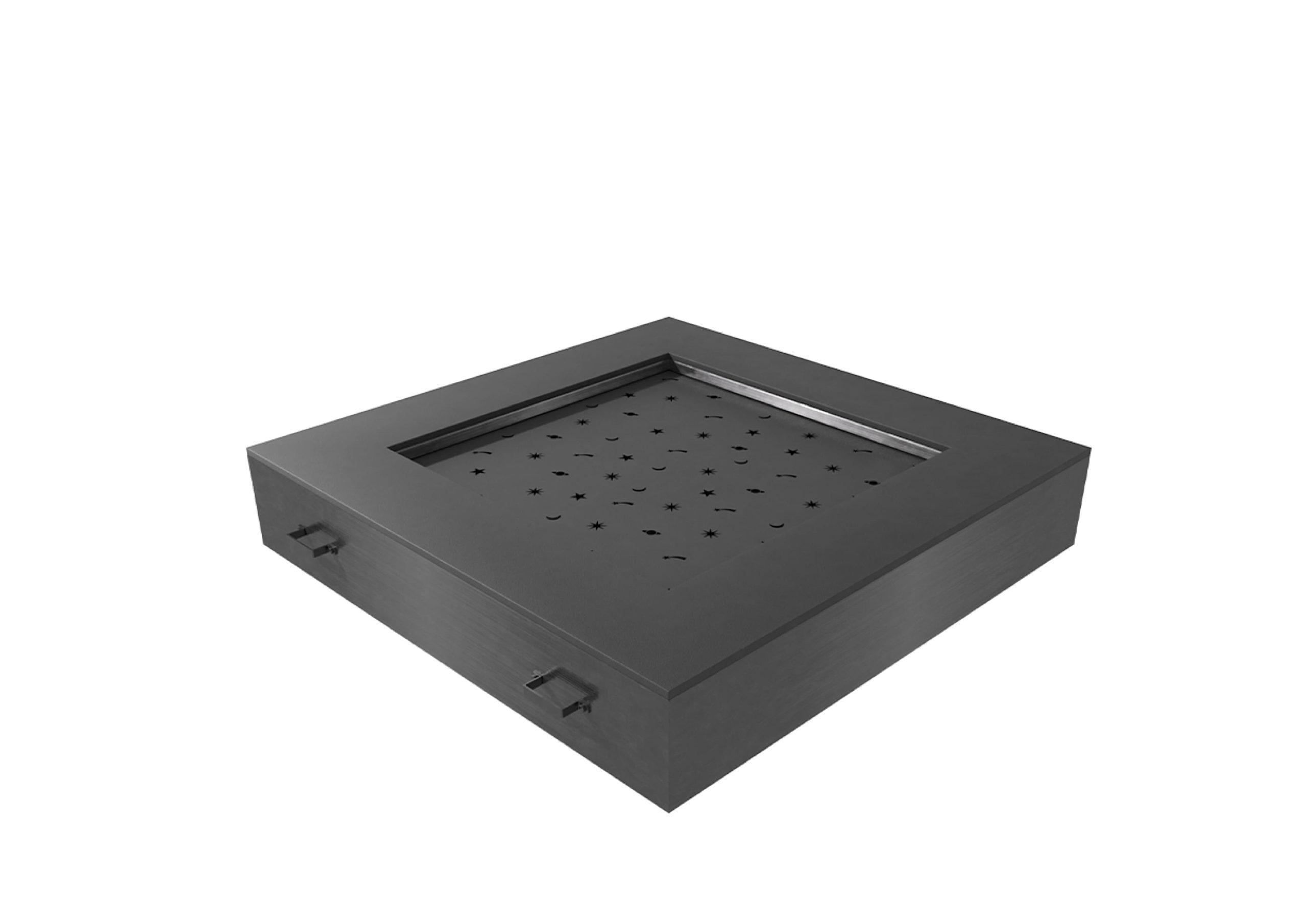 Батут квадратный с резиновым полотном